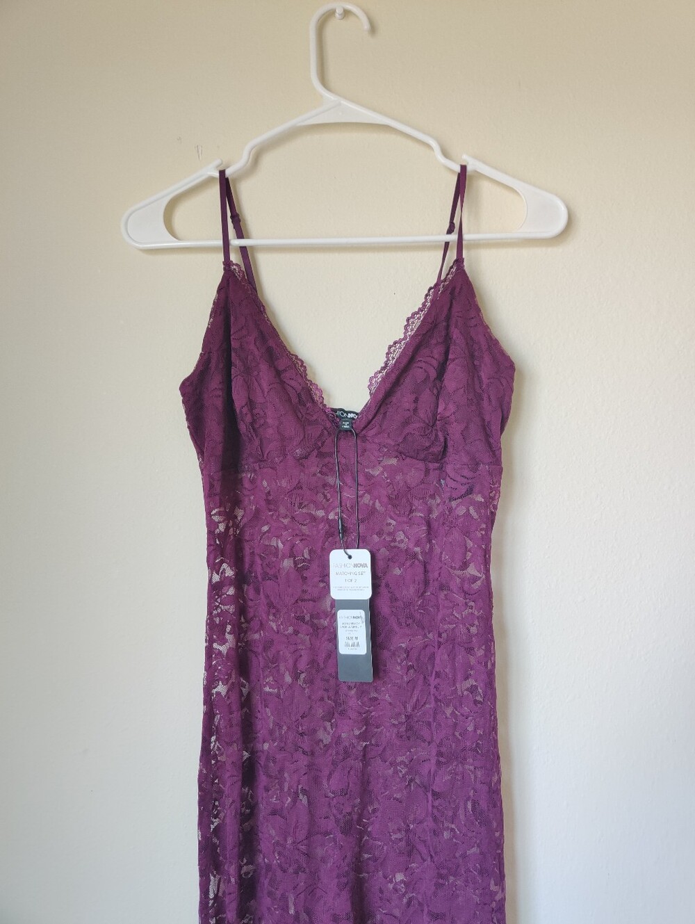 NWT Fashion Nova sheer floral lace jumpsuit